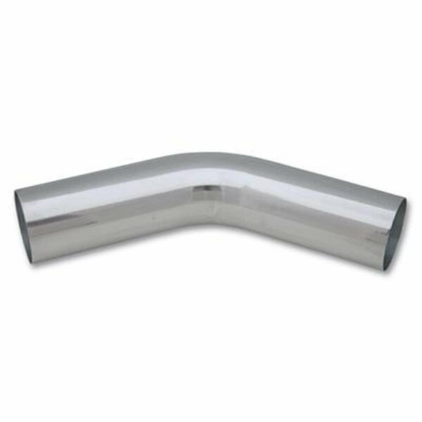 Vibrant 45 Degree Bend Air Intake Tube- 2.5 In. - Silver V32-2177